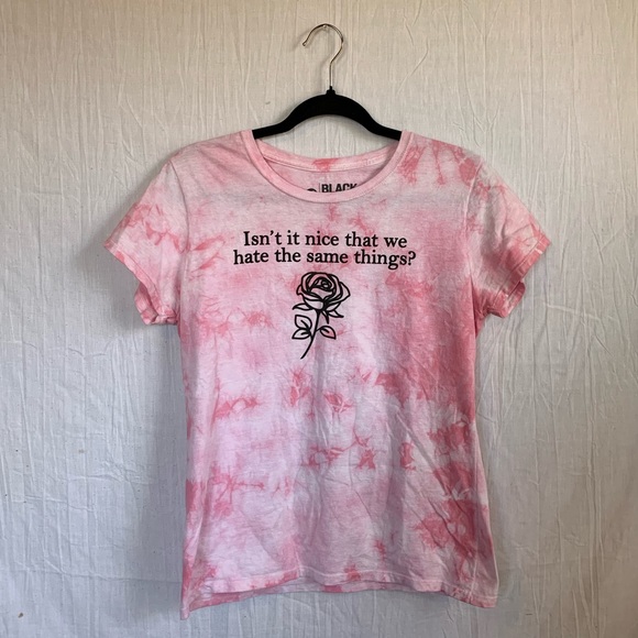 Black Matter Womens Pink Tie Dye Rose T-Shirt Size M - Picture 1 of 5